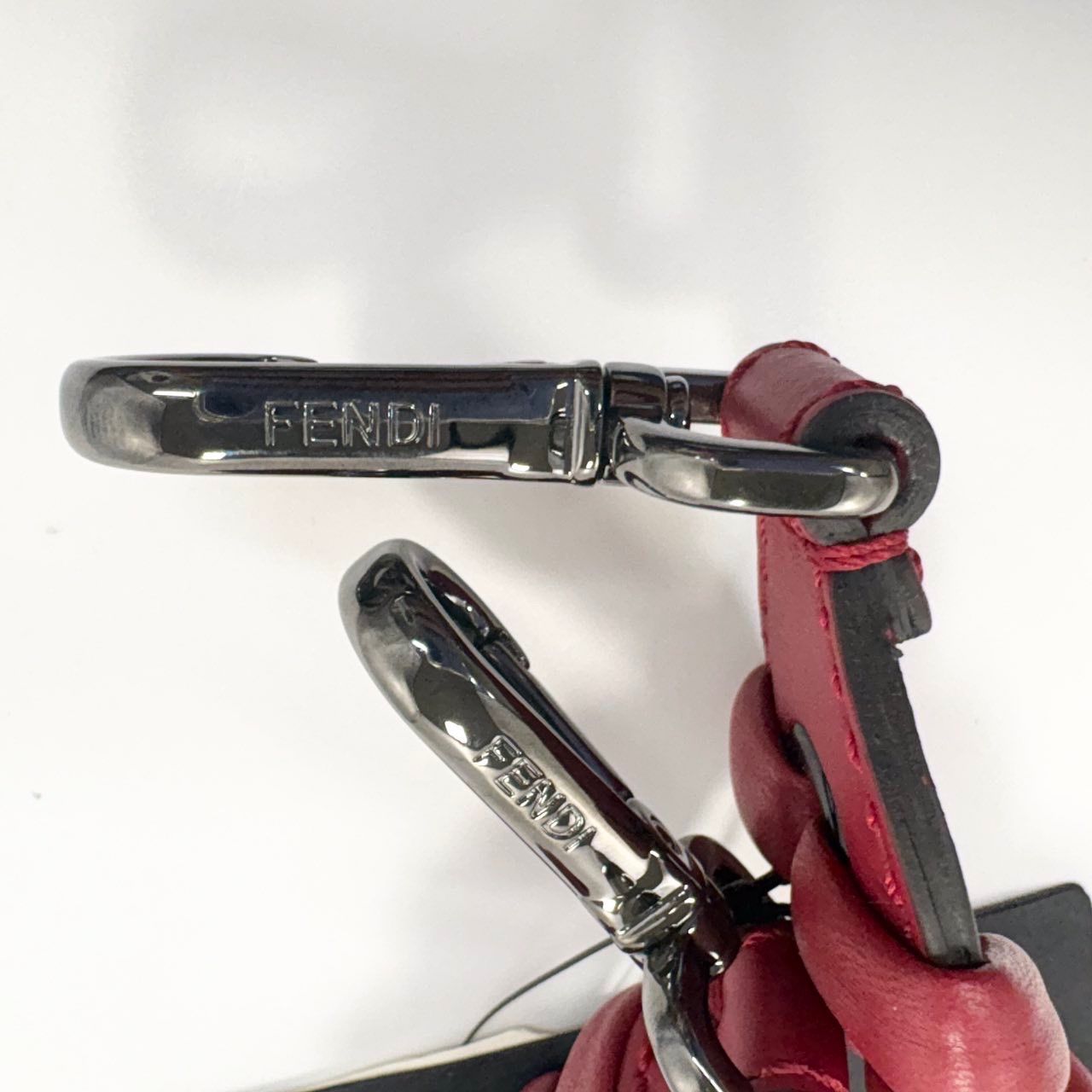 フェンディ FENDI 未使用 ストラップユー ロング レザー 編み込み