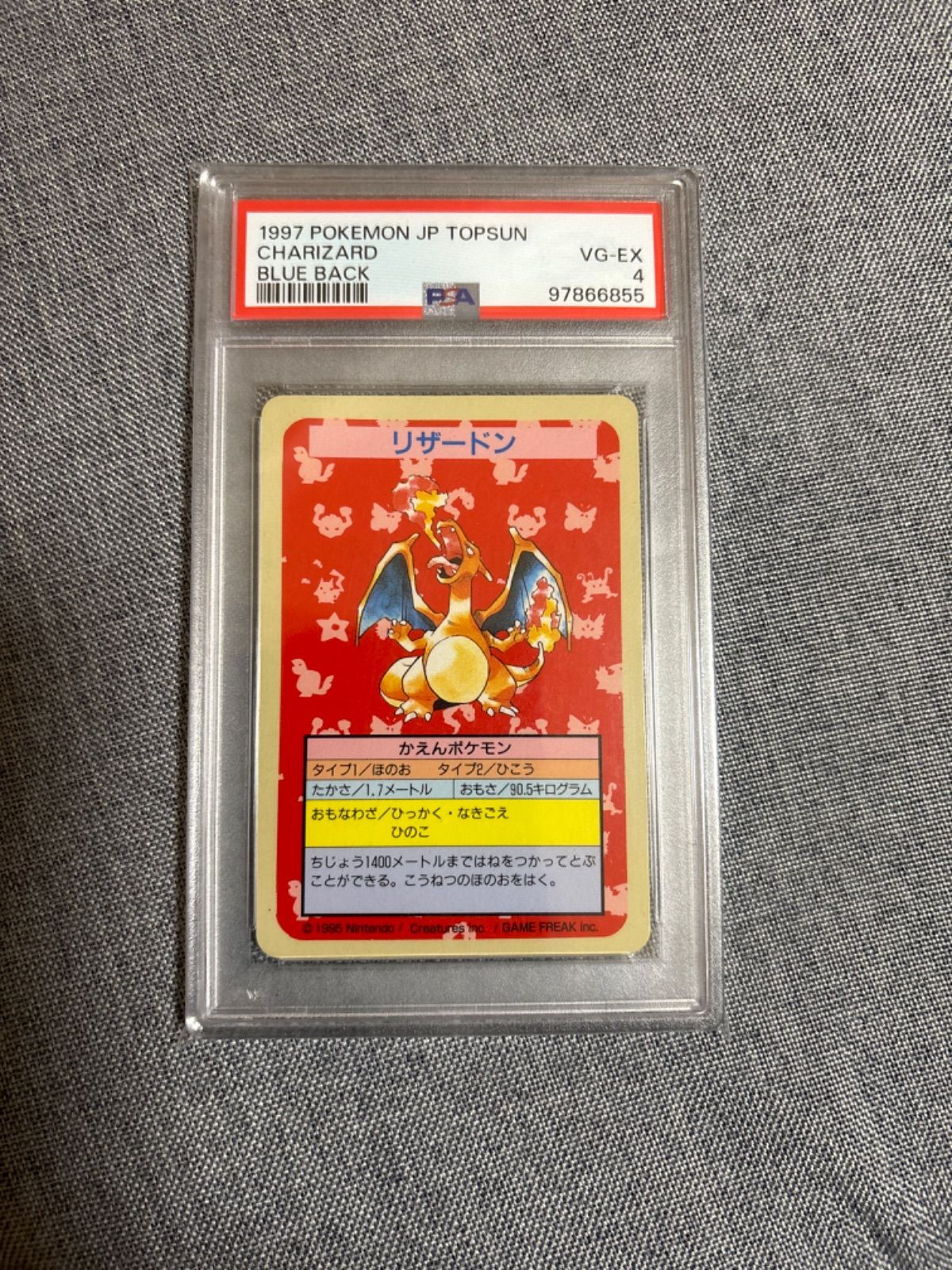 トップサン リザードン 裏青 ブルーバック 番号なしエラー psa6 トップ