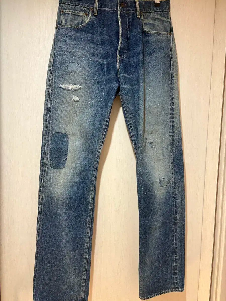 VISVIM ビズビム 22SS ソーシャル 彫刻 ダメージ 31 デニム 32x32