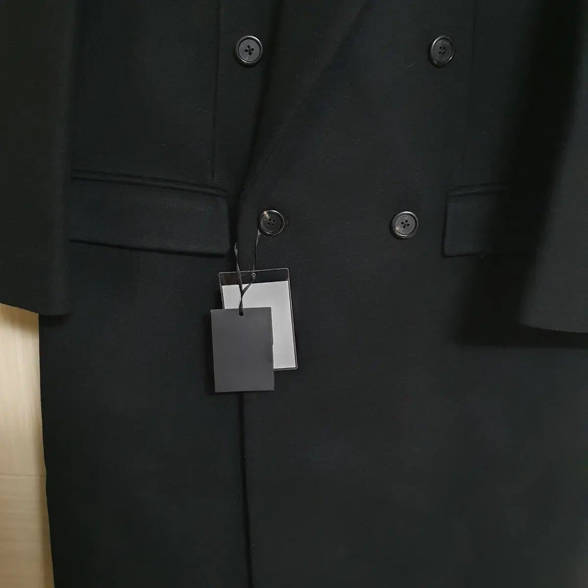 【雷市場（ポンジャン）商品韓国直送】 タイル ／ MANERA TAILORED OVER COAT BLACK 1