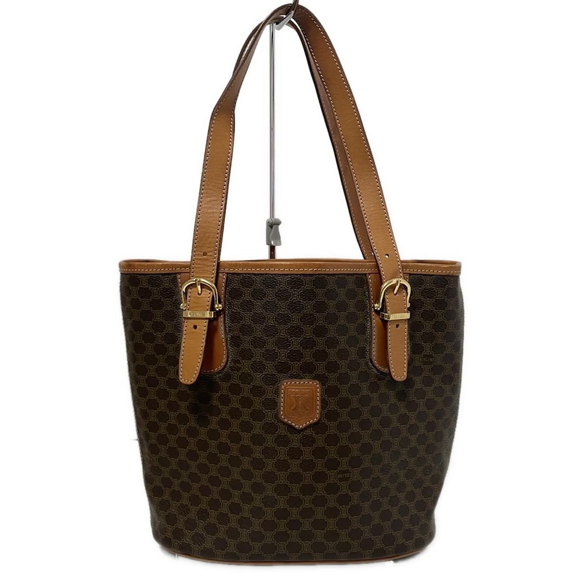 ✨美品✨セリーヌ トートバッグ マカダム柄 ゴールド金具 ジャガード ブラウン 楽天市場】【中古】CELINE セリーヌ マカダム柄 トートバッグ