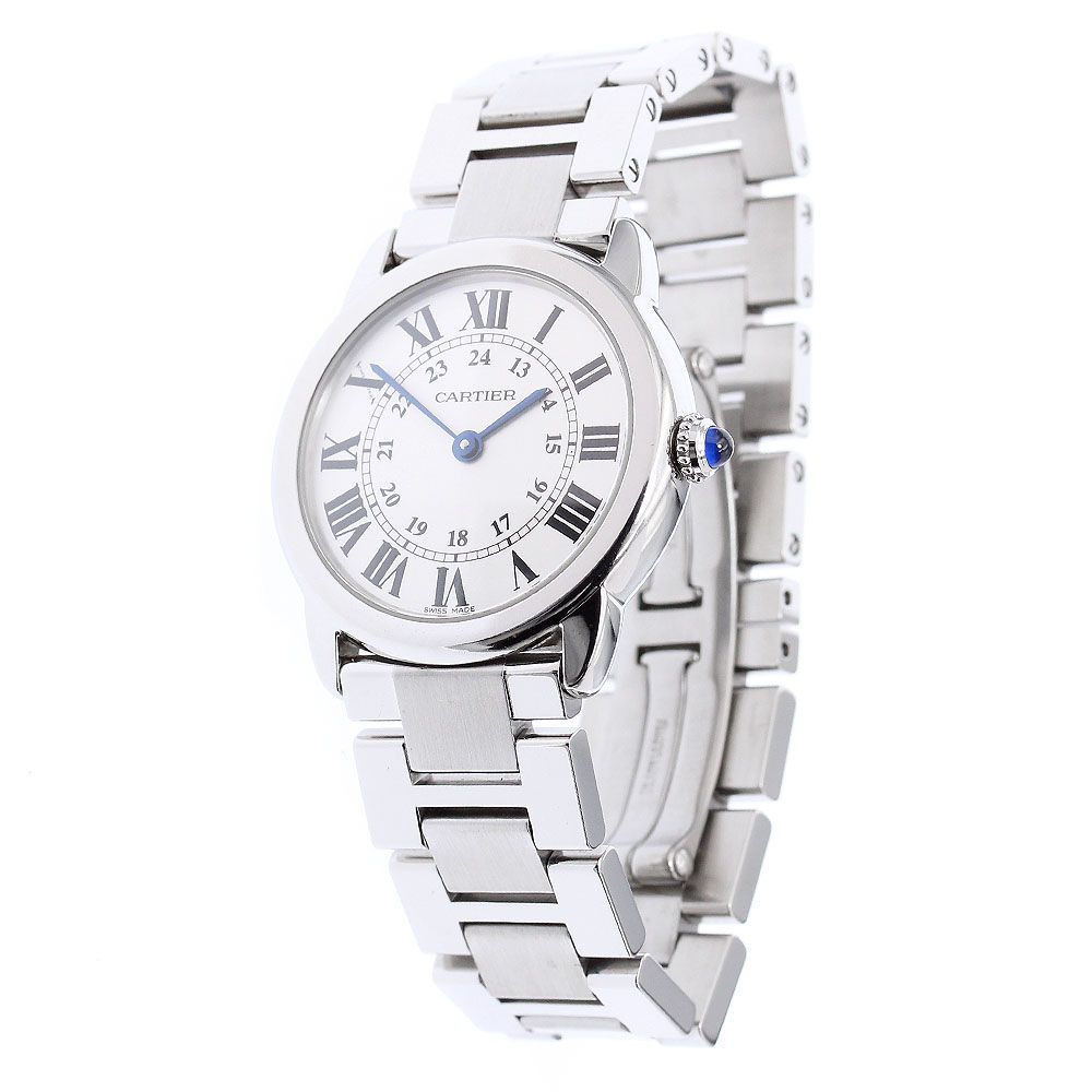 カルティエ 腕時計 ロンドソロ クオーツ ホワイト 3601 レディース Cartier CARTIER カルティエ ロンドソロ LM 腕時計 ステンレススチール 3603