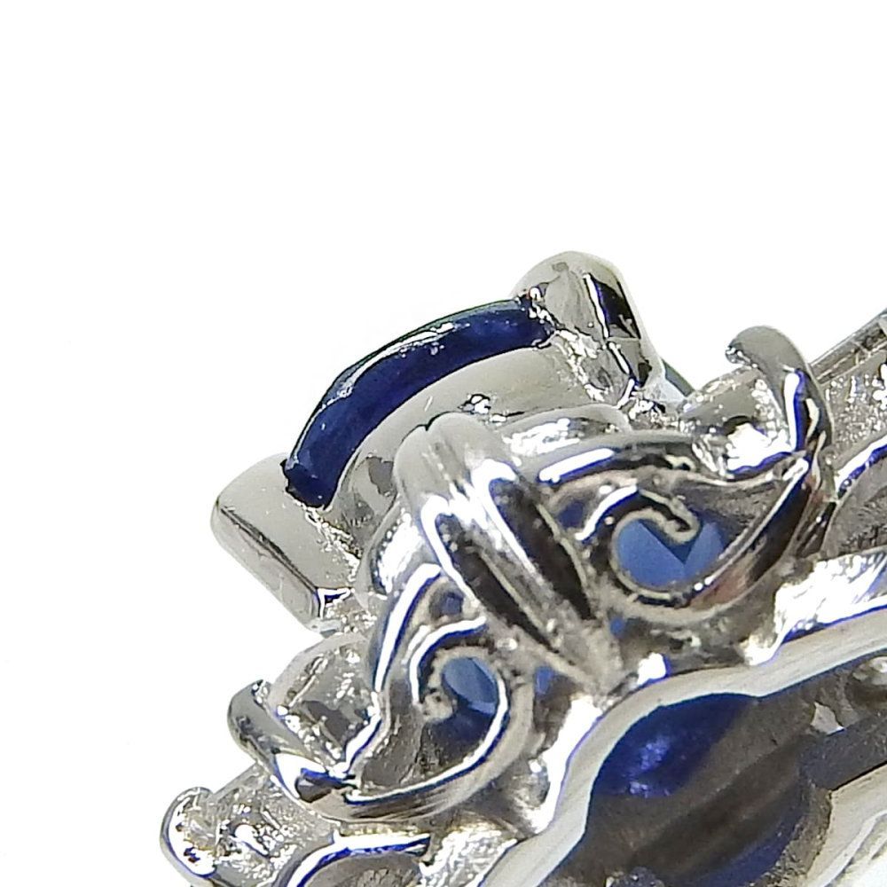 返品OK】0.996ct 天然サファイア リング 11号 Pt900 合計0.23ct 天然 