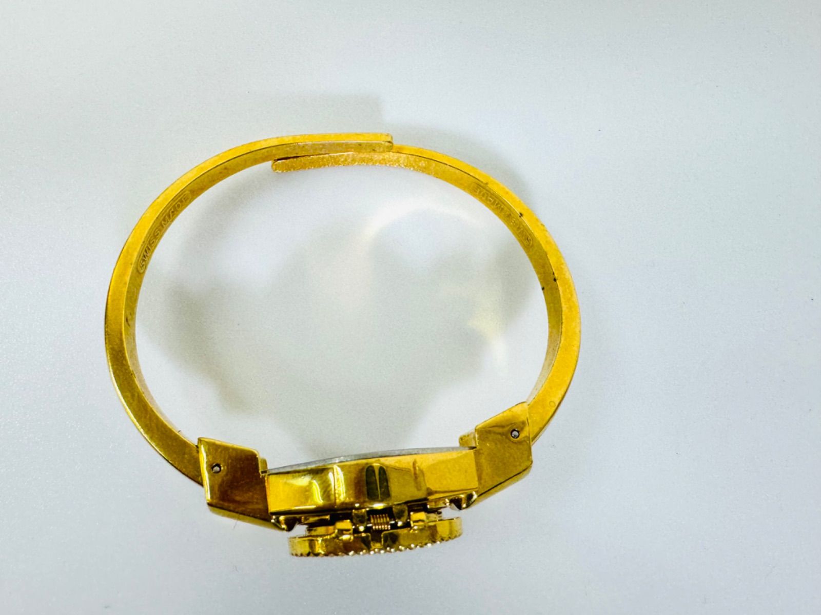 【極美品★新品電池】ANDRE MOUCHE アンドレムッシュ　バングルウォッチ 稼働美品】☆ANDRE MOUCHE☆アンドレムッシュ バングルウォッチ