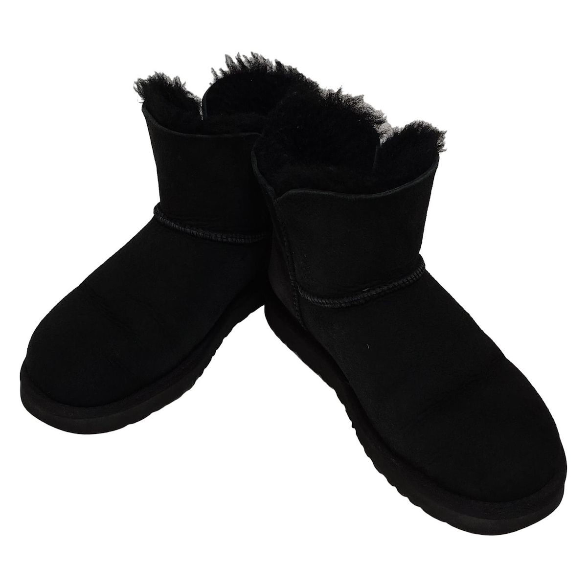UGG スワロフスキー ベイリーボタン 7 / 24 黒 ムートン ブーツ アグ