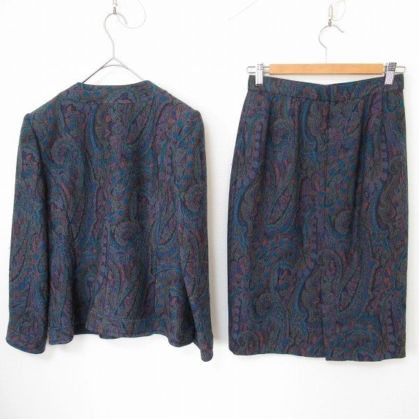 銀座マギー MAGGY スカートスーツ セットアップ ノーカラージャケット