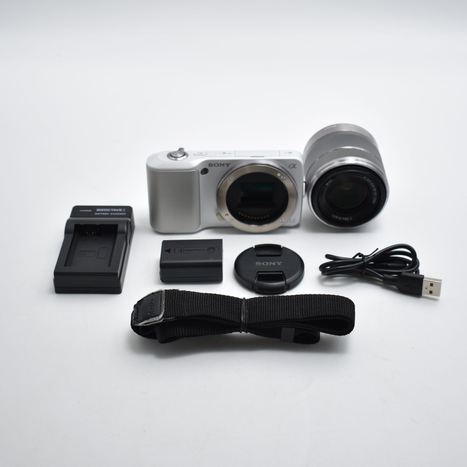 ソニー NEX-3N ホワイト❤️iPhone転送OK!❤️ラクラク自撮り！ 割引