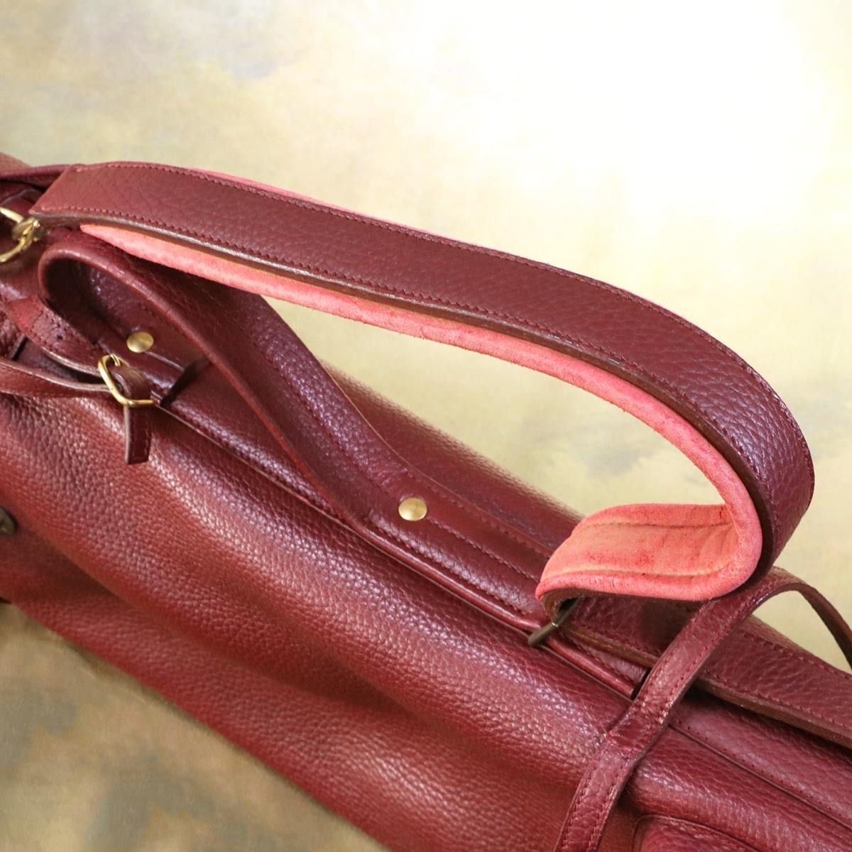 正規品　エルメス　HERMES　キャディバッグ　希少　中古品 本物 エルメス 極希少 全面総革製 最高級オールレザー鍵付き