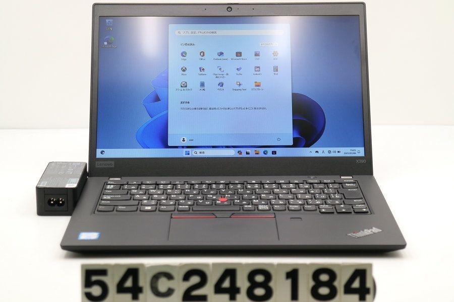 Lenovo ThinkPad X390 Core i5 8365U 1.6GHz/16GB/512GB(SSD)/13.3W/FWXGA(1366x768)/Win11 【54C248184】