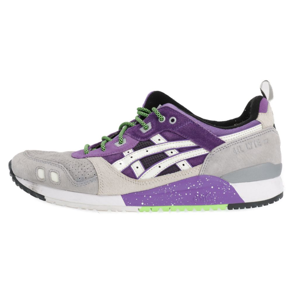 ASICS (アシックス) ×ATMOS × SNEAKER FREAKER GEL-LYTE III OG F460222 ×アトモス ×スニーカー  フリーカー ゲルライト 3 OG ローカットスニーカー グレー/パープル US10/28cm - メルカリ