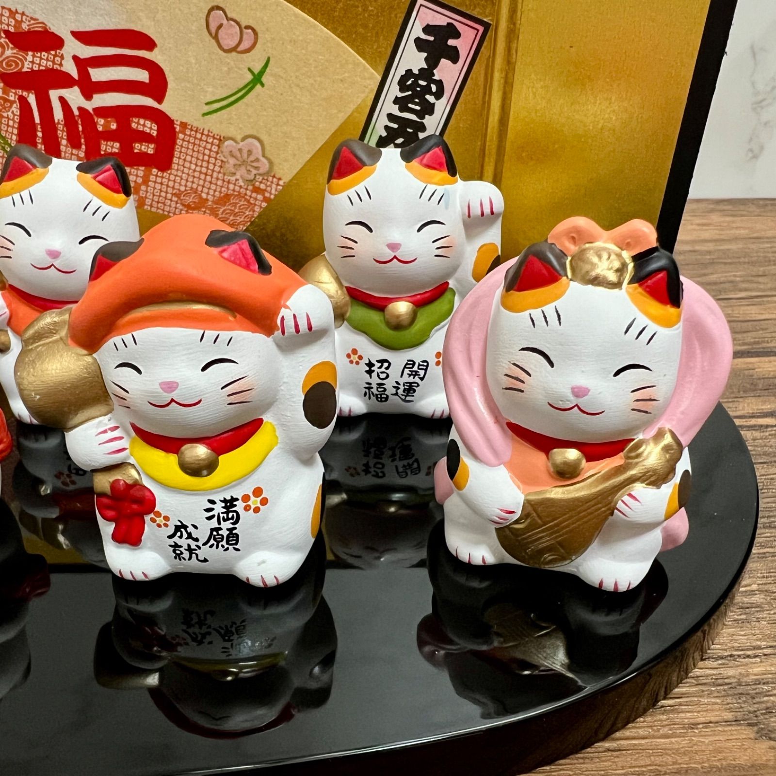 ち*♡様 ハニカミヤ　福助　こけし　だるまさん　セット 楽天市場】福を招くダルマ 合格祈願 だるま 置物 開運だるま