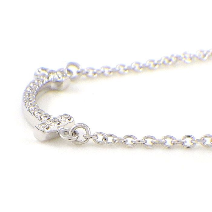 Tiffany 极美品 フルダイヤモンド・ミニスマイルネックレス ティファニー Tiffany スマイル ネックレス ダイヤモンド