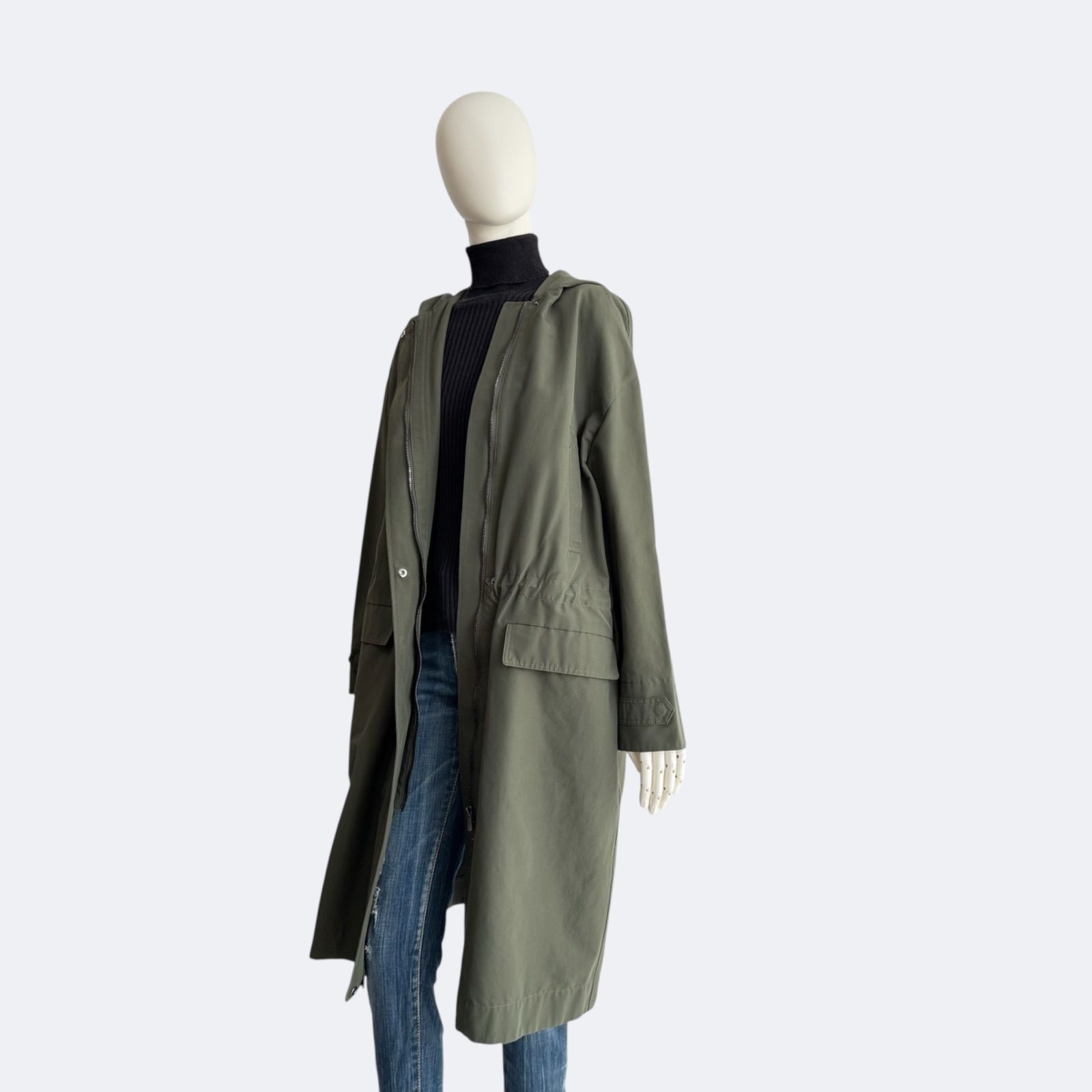 theory luxe セオリーリュクス コート オリーブグリーン モッズコート