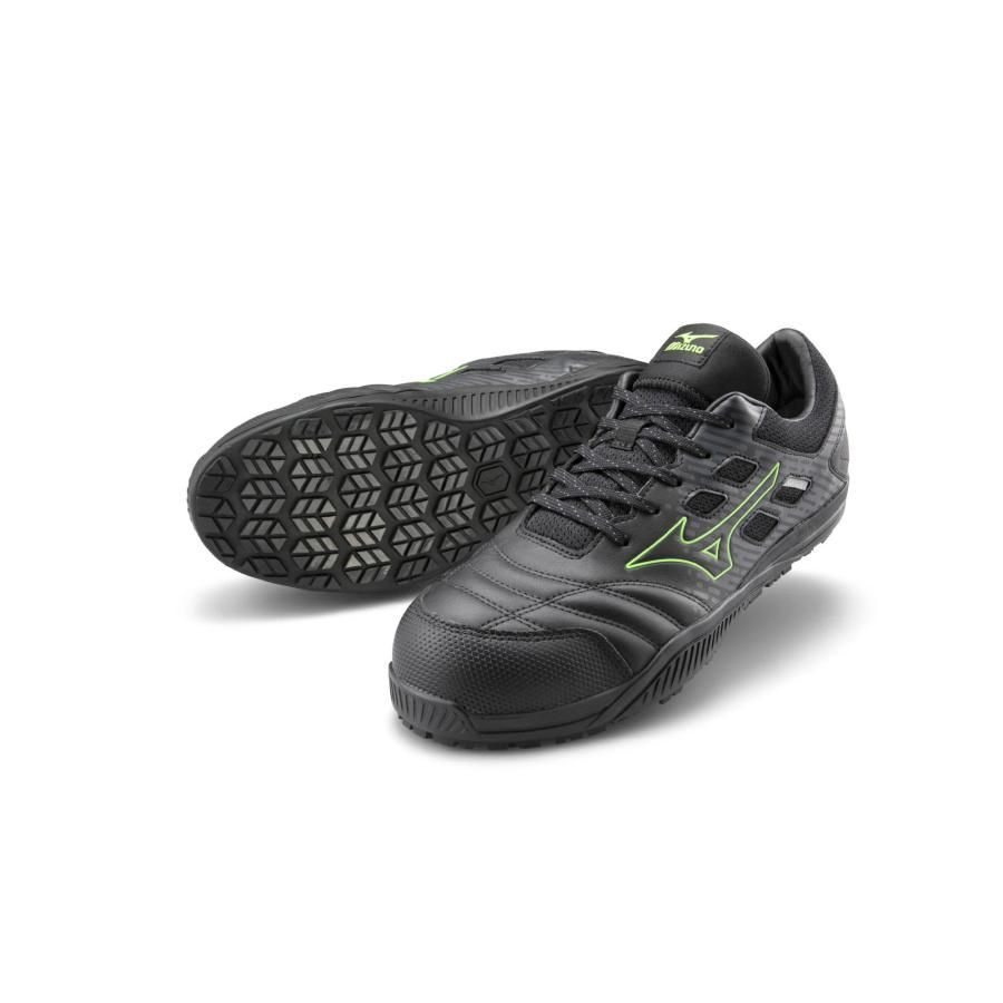 MIZUNO TDII11L F1GA230009 ブラック×グリーン ミズノ 安全靴