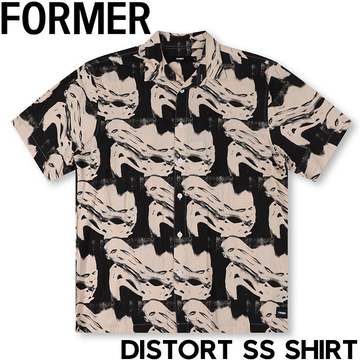 半袖シャツ FORMER フォーマー DISTORT SS SHIRT FSH-25202 BONE 25SU 日本代理店
