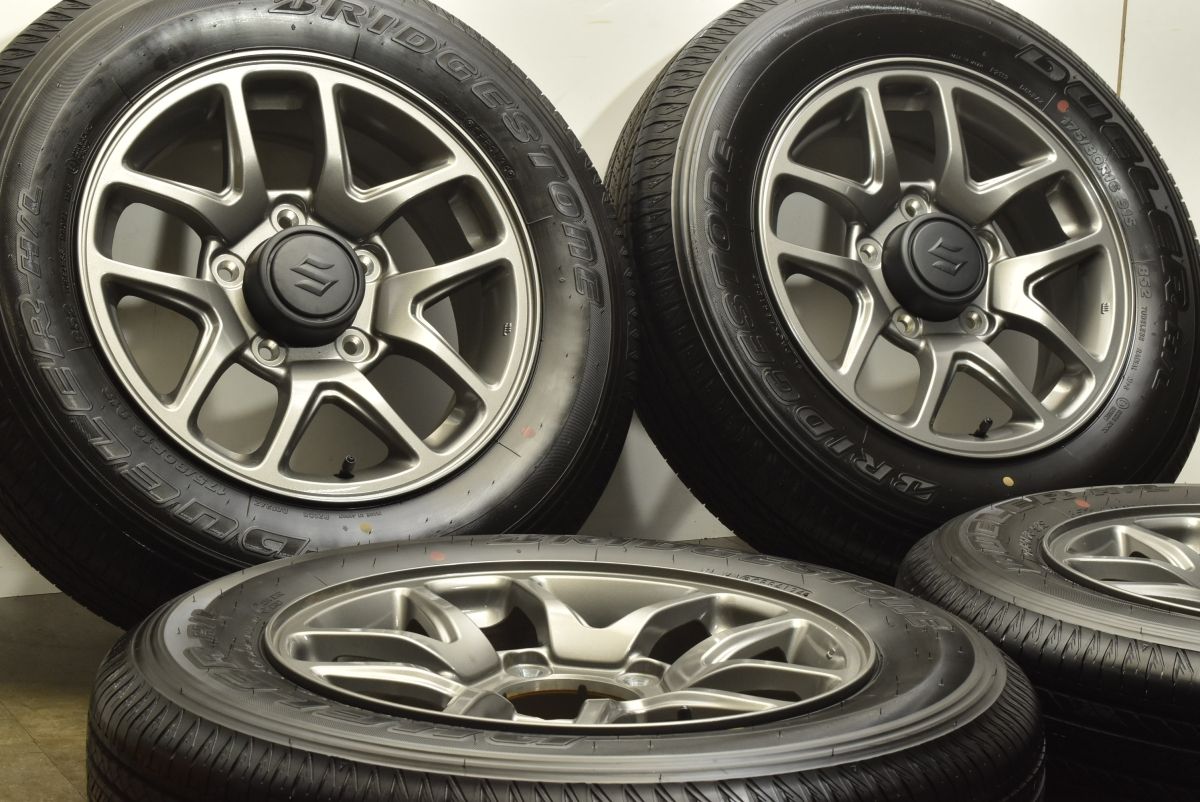 製 新車外し品 スズキ JB64 ジムニー 純正 16in 5.5J 22 PCD139.7 ブリヂストン デューラー H L 852 175 80R16 JB23 バリ溝