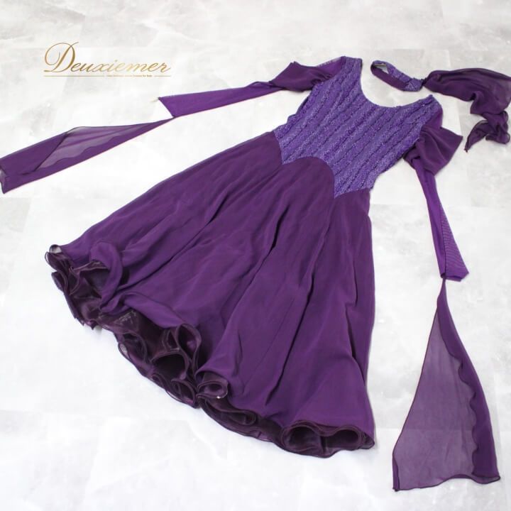 社交ダンス 衣装 スタンダード ドレス ワンピース レッスンウェア