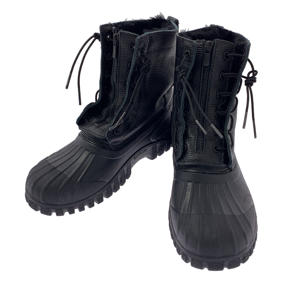 【美品】  nonnative / ノンネイティブ | × DIEMME レザー ボア切替 ジップ ブーツ | 37 | ブラック | メンズ 美品】 nonnative / ノンネイティブ | × DIEMME レザー ボア切替