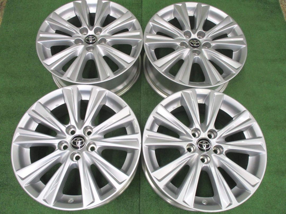 トヨタ 30系アルファード純正 7.5J-18 5H114.3 45 30系アルファード ヴェルファイアなど ホイール 4本 Y91 大和店
