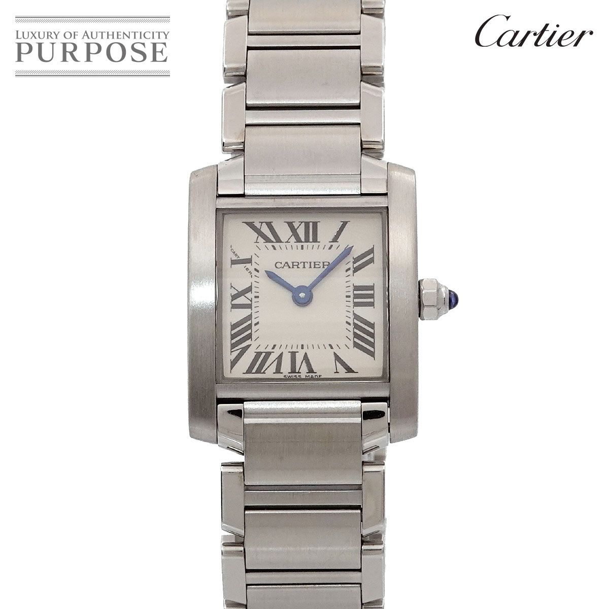 カルティエ Cartier タンクフランセーズSM W51008Q3 レディース 腕時計 アイボリー クォーツ ウォッチ Tank Francaise 90270656