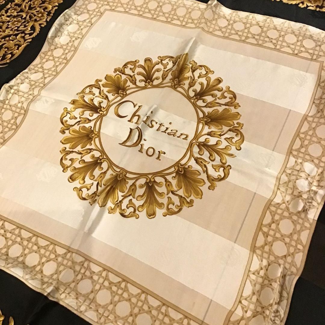 クリスチャンディオール Christian Dior シルクスカーフ ビンテージ