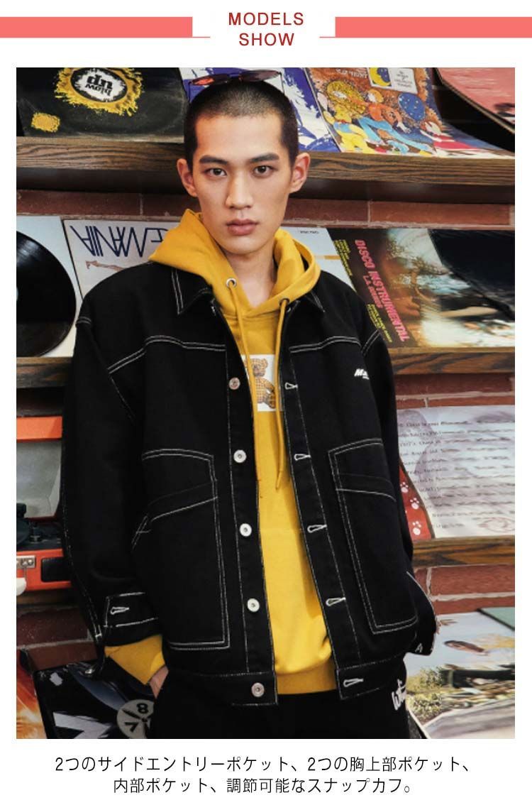 デニムジャケット メンズ デニムブルゾン ボアデニムジャケット 裏起毛