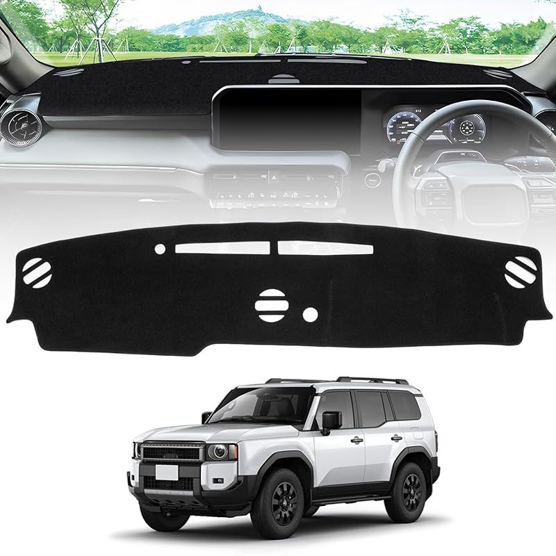 CARVANTA トヨタ ランドクルーザー 250 ダッシュボードマット ランクル 250 HUDなし ダッシュボードカバー 7人乗り Land Cruiser TRJ250W / GDJ250W型 2024年4月～現行 ダッシュマット 車型専用設計 日焼 0