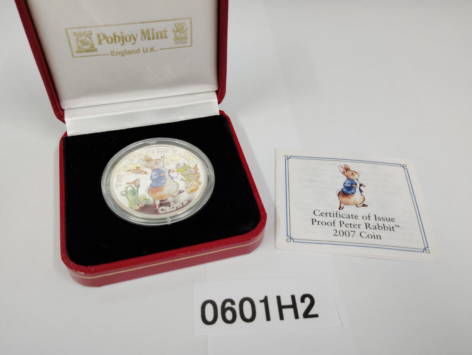 ピーターラビット100周年記念 1クラウンカラー銀貨 2002年 ジブラルタル-Gibraltar.ピーター・ラビット 100周年記念 1