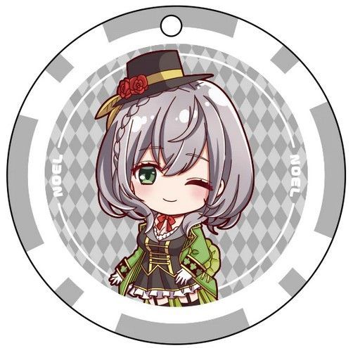 ホロライブ×RED° TOKYO TOWER カジノチップキーホルダー 白銀