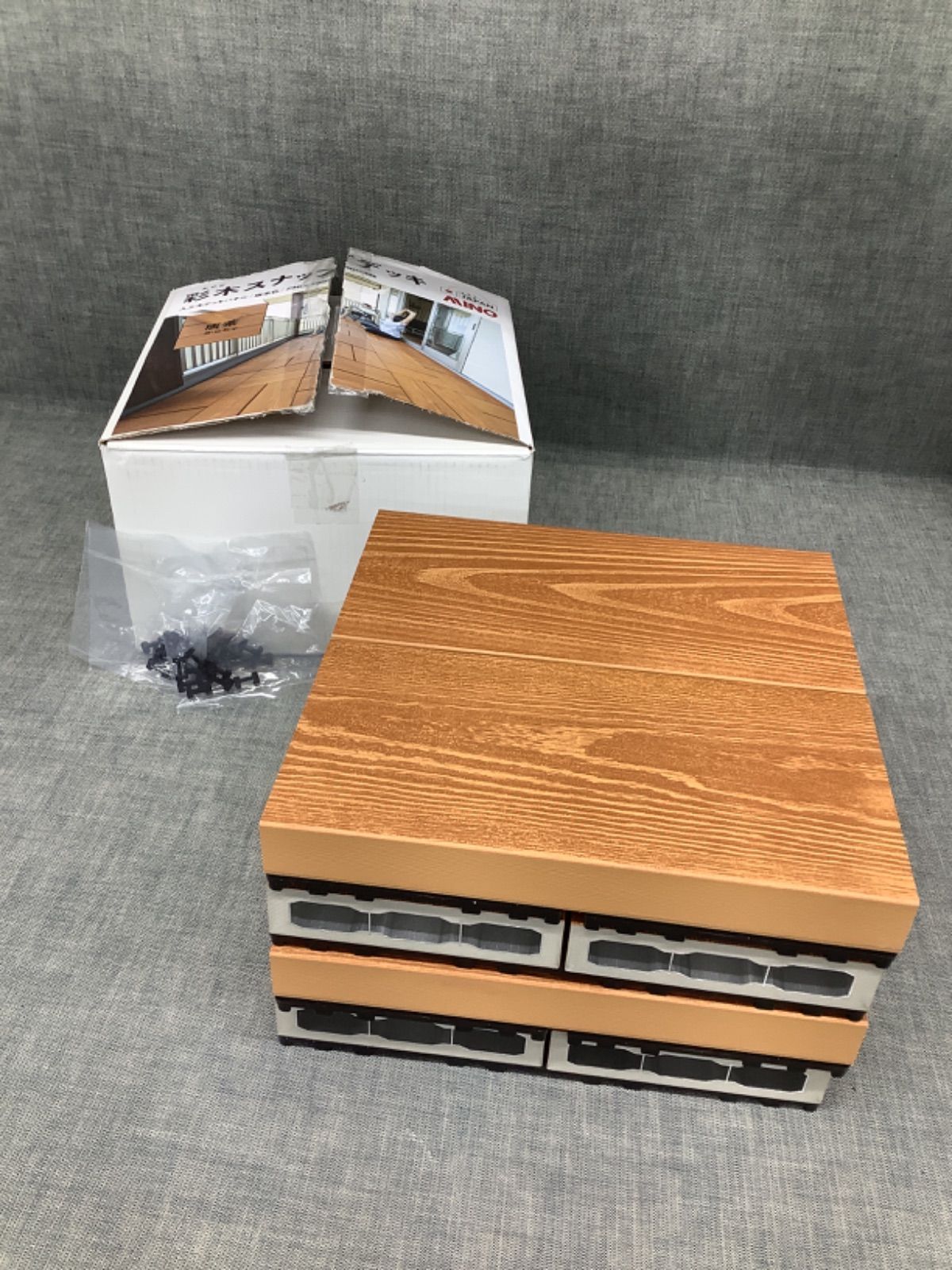 Z TO24022704 MINO 彩木スナップデッキ 人工木デッキパネル 唐茶色 296