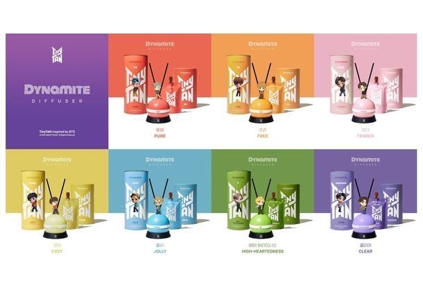 BTS公認キャラクターTinyTANダイナマイトディフューザー 7本セット
