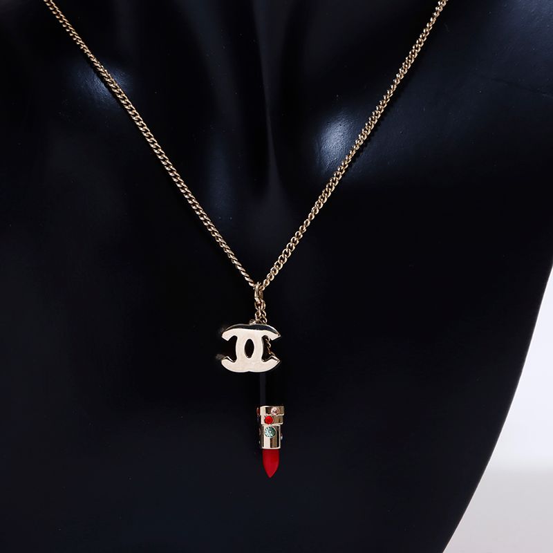 シャネル CHANEL 2004年口紅モチーフココマーク　ネックレス ゴールド シャネル CHANEL 2004年 口紅モチーフ ココマーク ネックレス