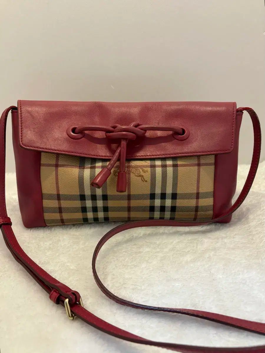 バーバリー チェック バーガンディ クロスバック 正規品