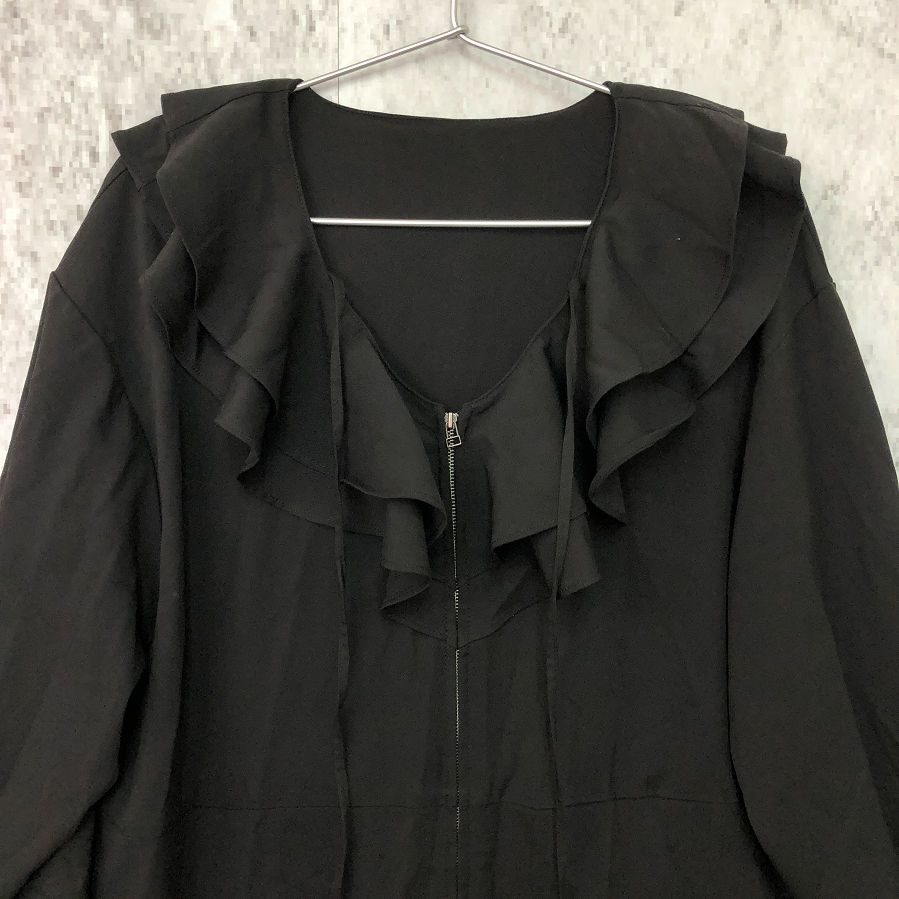 wee9s フリルデザイン オールインワン ブラック LONG wee9s オールインワン frill all in one / マルチウェイフリル