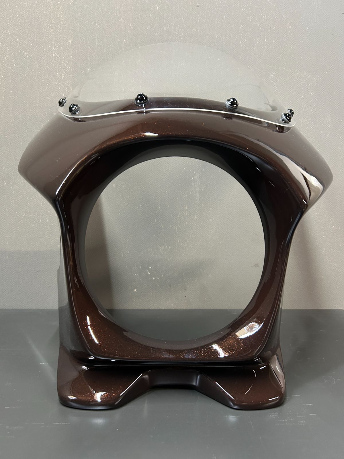 鏡面仕上げ Z650RS 設計 ビキニカウル キャンディダイヤモンドブラウン 純正色 ショートスクリーン クリア マウントボルト ボルト類一式付属 LAWEED_CL