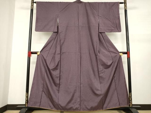 平和屋着物 本場染大島紬 天目染 反端付き 正絹 AABB0468ck