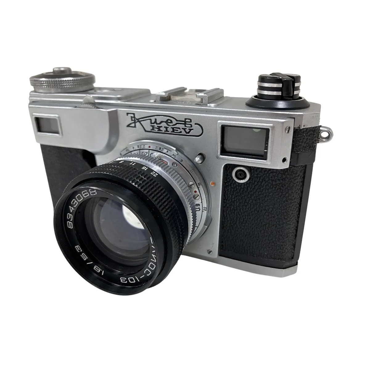 ★極上品★ KIEV キエフ IVa Type-1 ボディ Kiev-4 + Jupier-8M 50mm F2 革ケース付き 作例あり KIEV IVa Type-1