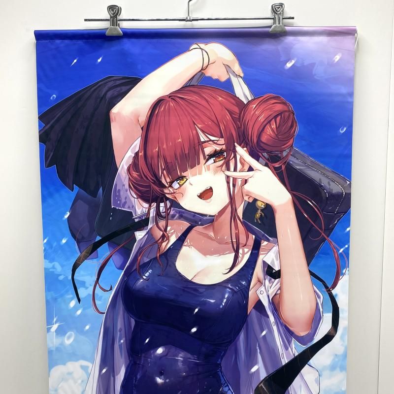 中古】【本体のみ】宝鐘マリン 等身大タペストリー スク水(17)ver 宝鐘