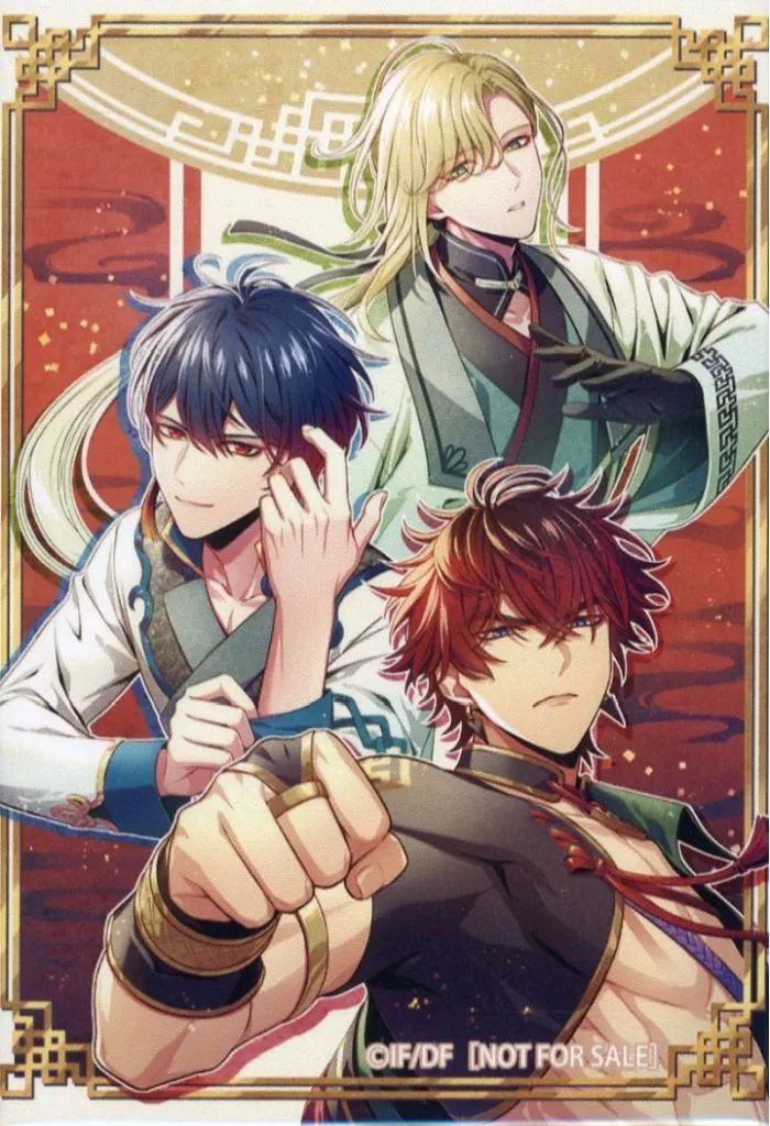 中古】バッジ・ビンズ ハオラン＆ロンレイ＆シャオウ 描き下ろし