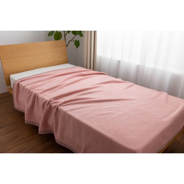 シルク100％ 毛布/寝具 【シングル ピンク】 約140×200cm 日本製 