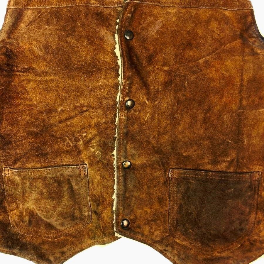 70sシアーズThe Leather Shop SEARSスエードレザーベスト本革