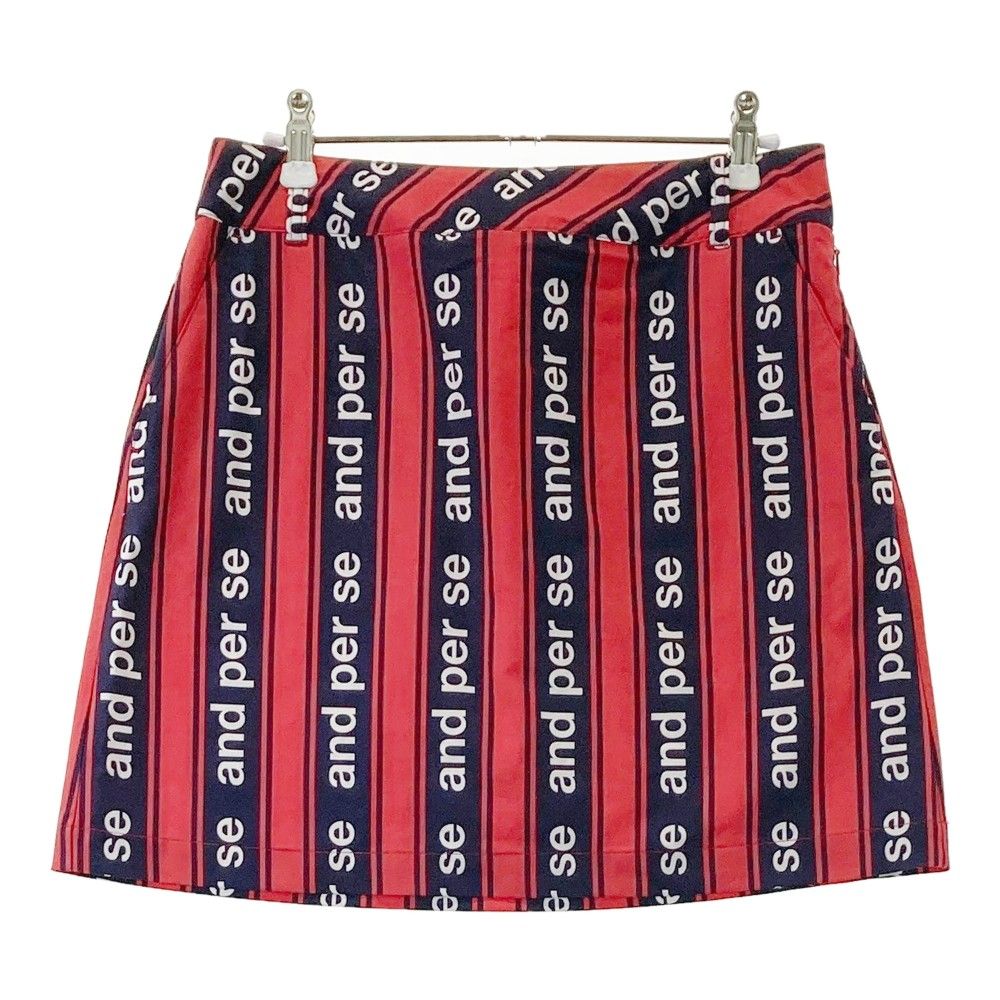 サイズ：L AND PER SE アンパスィ ストレッチスカート ロゴ