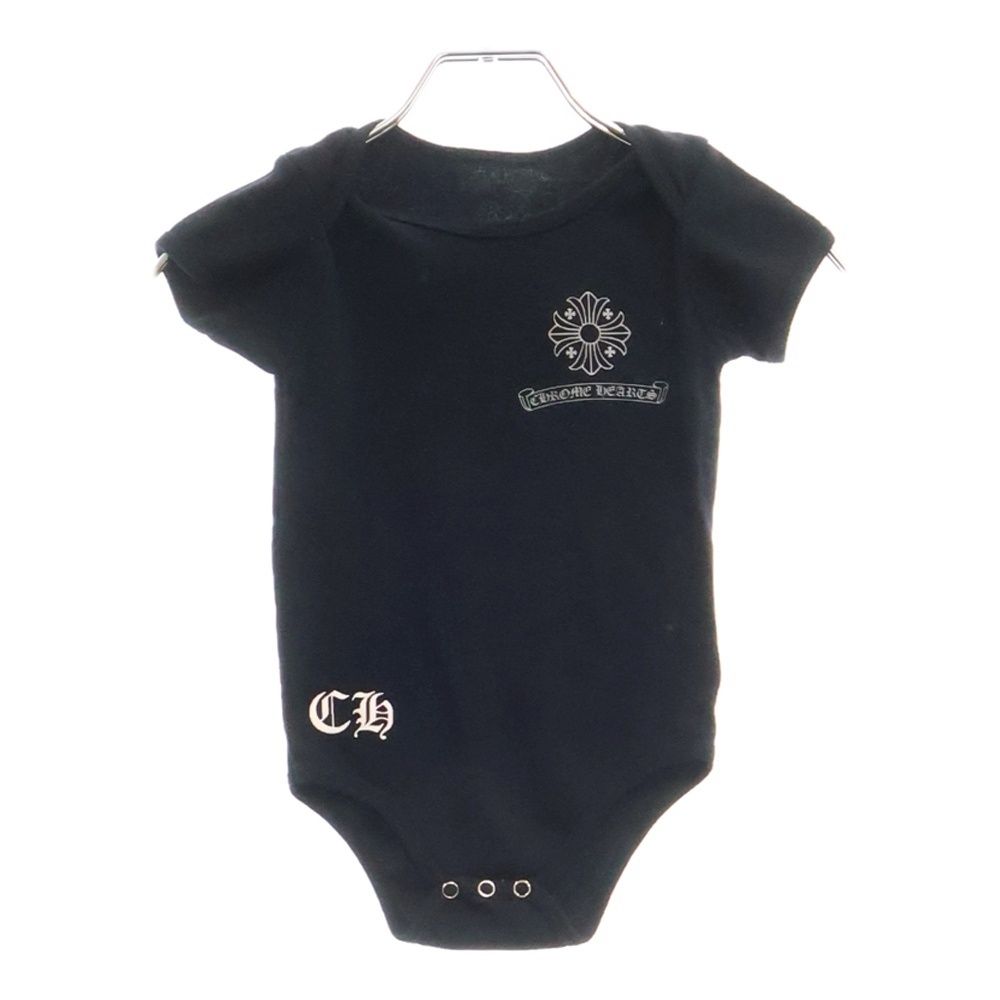 CHROME HEARTS クロムハーツ CHプラス バッククロスプリント ロンパース カットソー ブラック キッズ