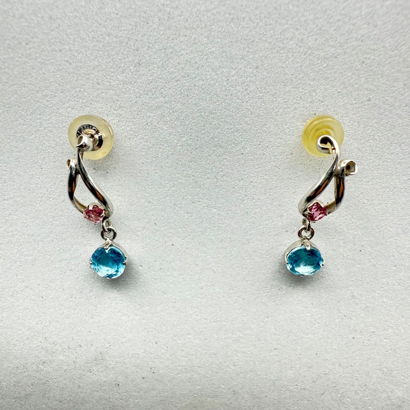 💎【今月限定✨K14WG アクアマリン ピアス／ダンシングストーン