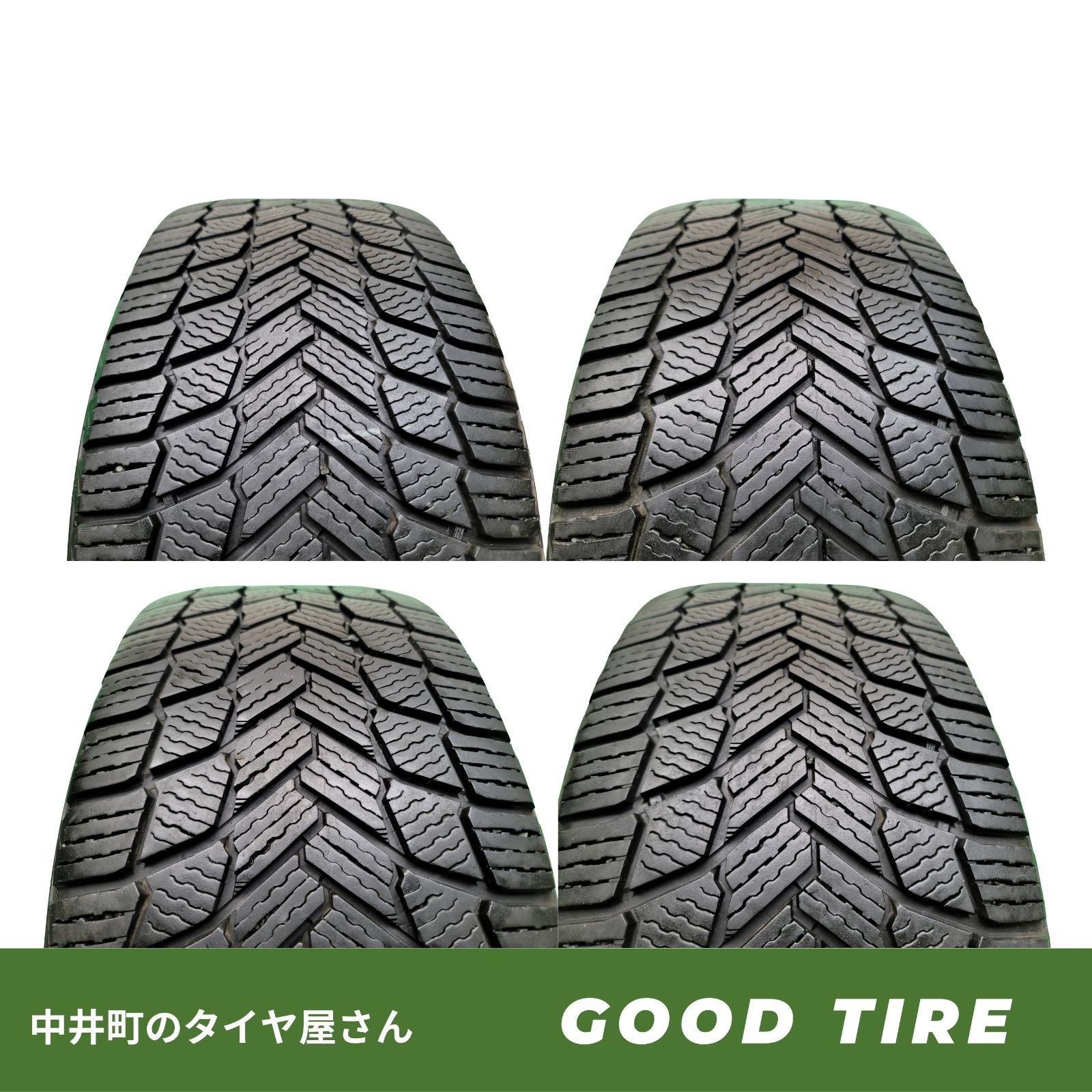 225 45R17 ミシュラン X-ICE SNOW 2020年製 冬用 4本セット 8分山 タイヤ タイヤ レクサスIS インプレッサ 7034