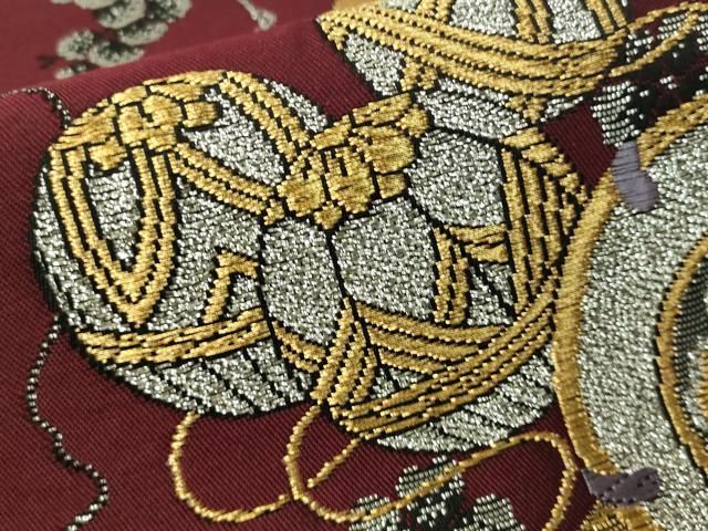 【帯付き】正絹　振袖　雪輪鼓に花柄　金駒　袋帯 帯付き】正絹 振袖 雪輪鼓に花柄 金駒 袋帯 - メルカリ