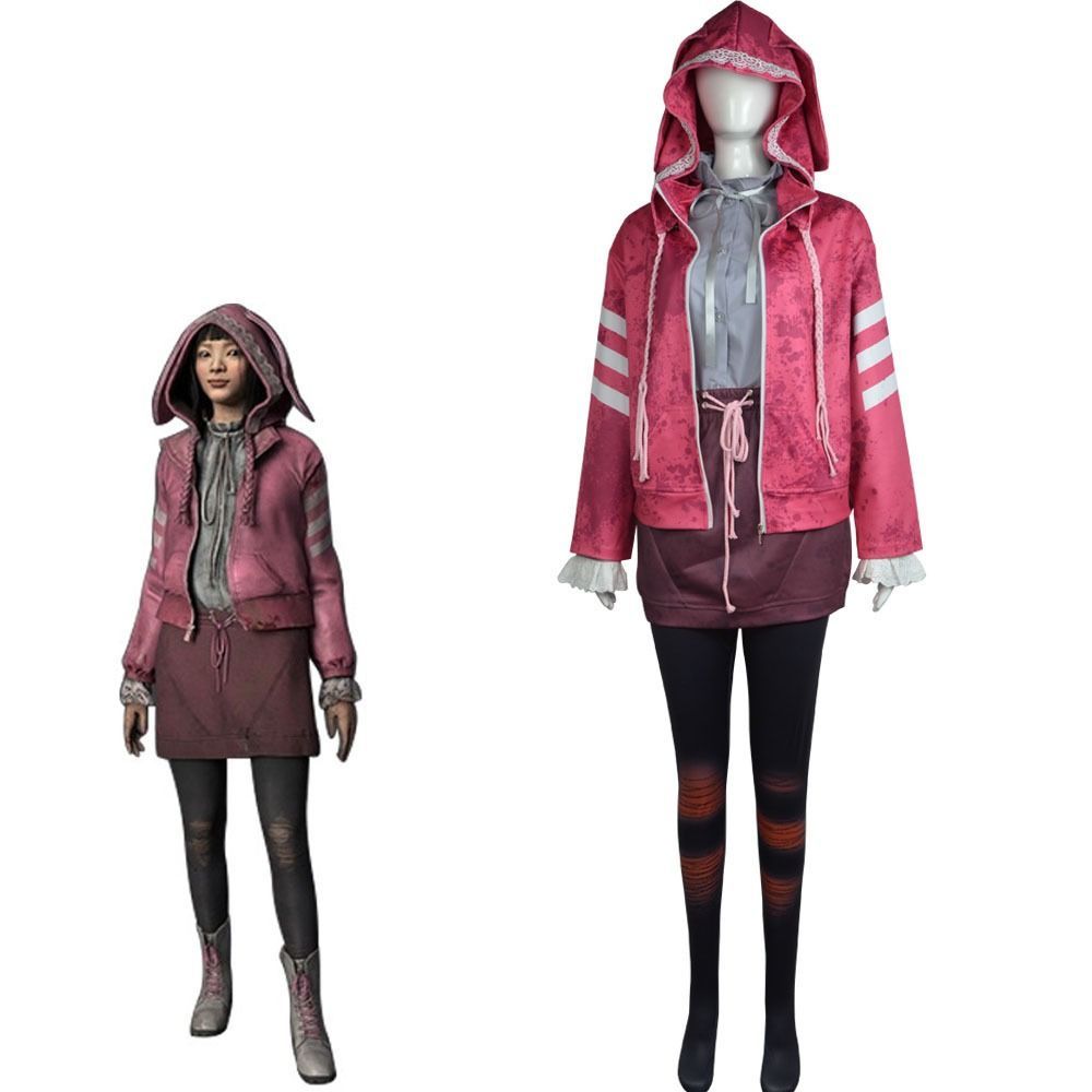 ハロウィン コスプレ 服 ゲーム Dead by Daylight デッドバイデイライト フェン ミン コスプレ カラー ピンク