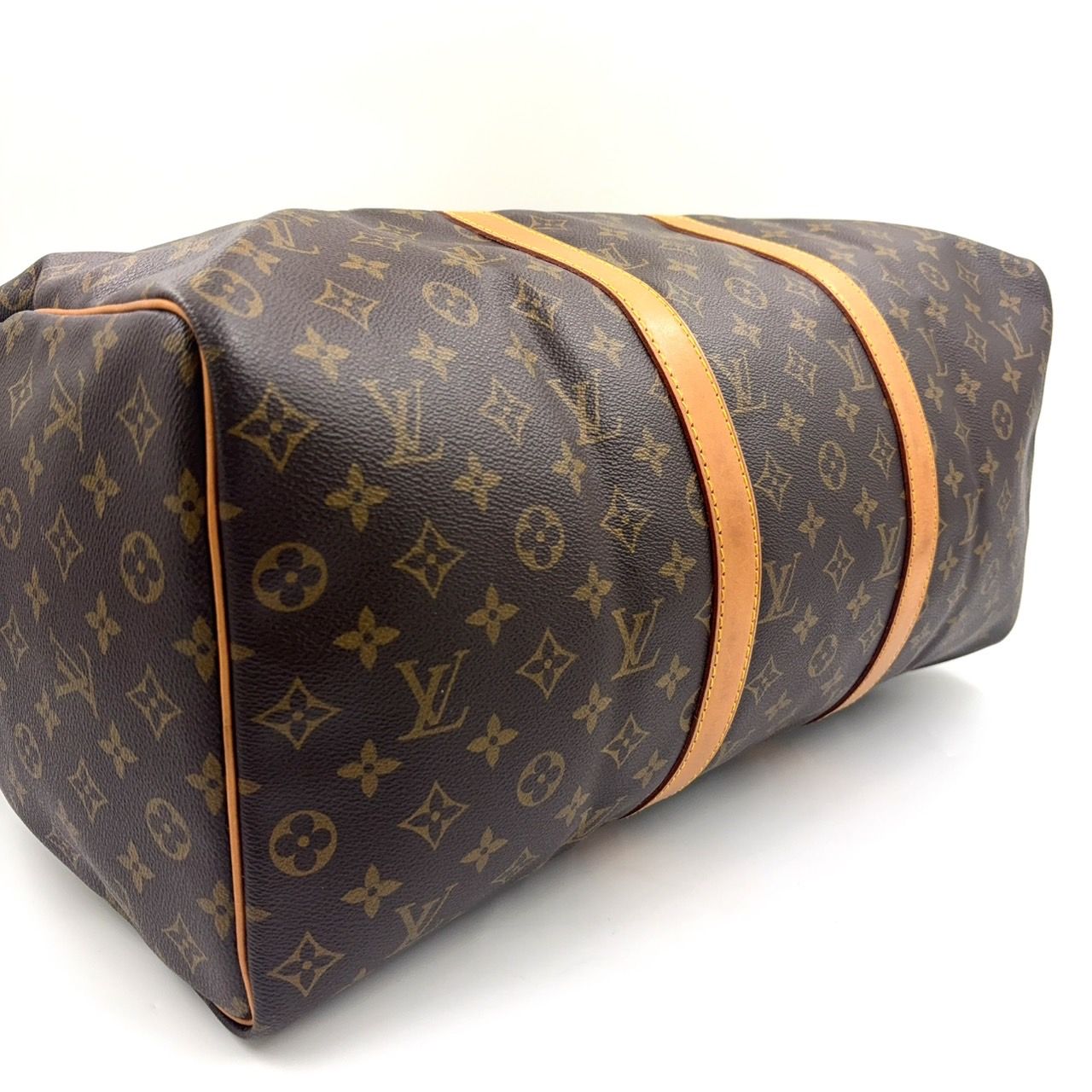 LOUIS VUITTON キーポル50 モノグラム モノグラム レザー×PVC LOUIS VUITTON キーポル50 モノグラム モノグラム レザー×PVC