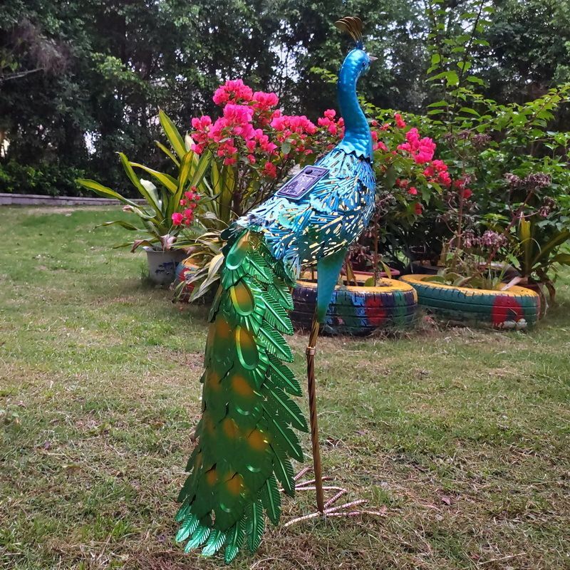 コンポート クジャク オブジェ 置物 ゴールド 風水 金運 縁起物 – 輸入