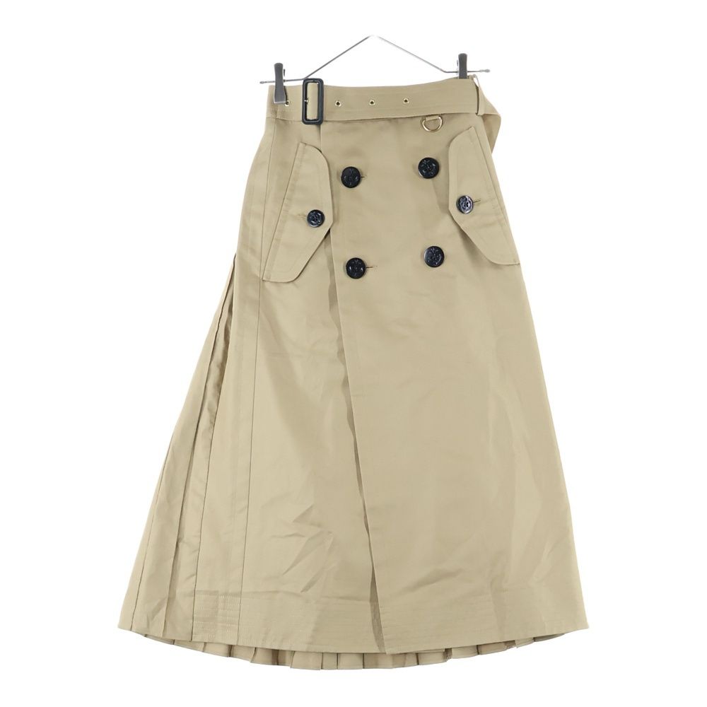 Sacai サカイ 23AW Cotton Gabardine Skirt コットンギャバーディンスカート ベージュ レディース 23-06965